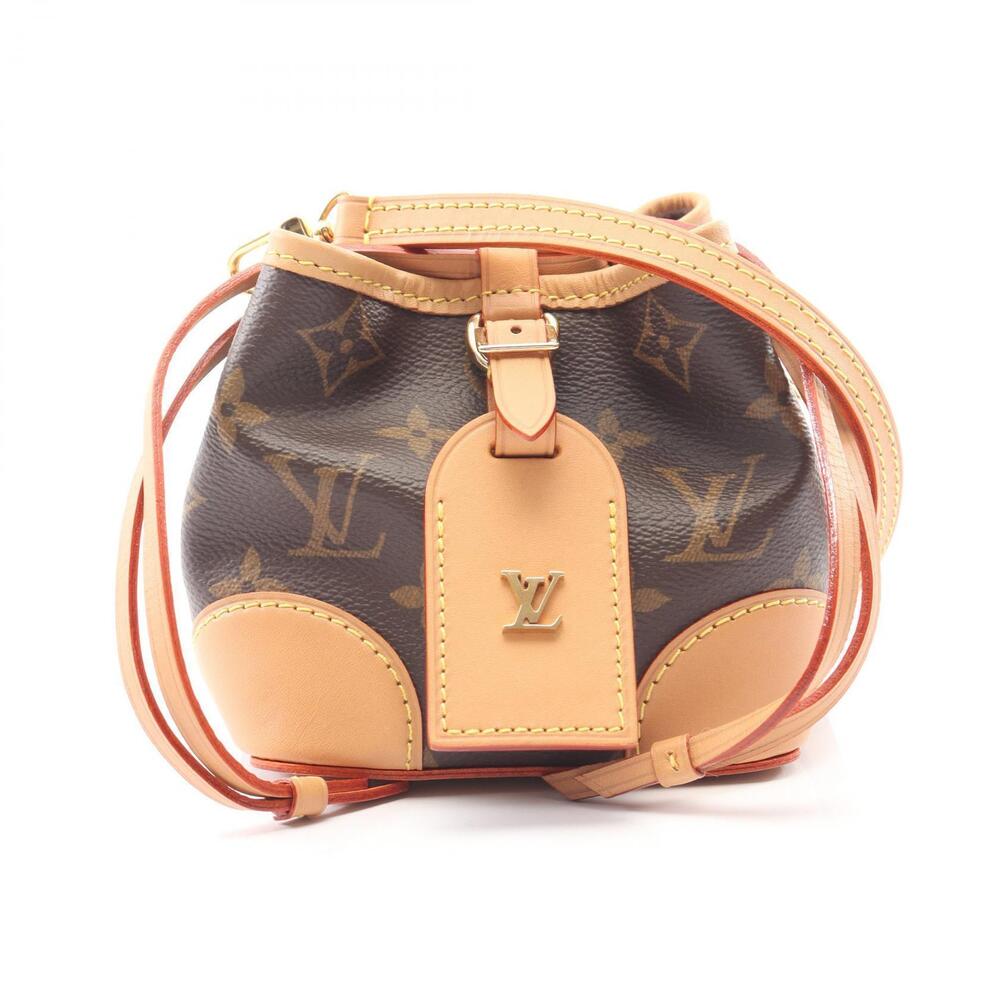 Louis Vuitton Noe Shoulder Bag Canvas Leather Monogram Brown